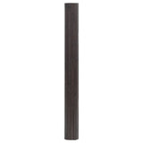 Rug Rectangular Dark Brown 100x400 cm Bamboo 376821