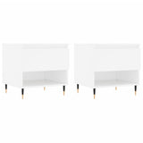Coffee Tables 2 pcs White 50x46x50 cm Engineered Wood 830893