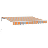 Retractable Awning Multicolour 250 x 200 cm Fabric 3329413