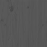 Bed Frame without Mattress Grey Solid Wood 75x190 cm Small Single Small Single 815006