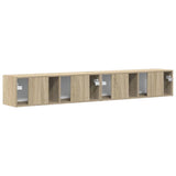 TV Wall Cabinet 2 pcs Sonoma 98 x 31 x 29.5 cm Engineered Wood 892234