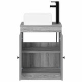 Bathroom Furniture Set Grey Sonoma Engineered Wood 3404237