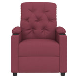 Recliner Chair Wine Red Fabric 339105