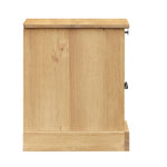 ZNTS Bedside Cabinet VIGO 42x35x42 cm Solid Wood Pine 353157