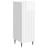 Sideboard High Gloss White 34.5 x 33 x 92 cm Engineered Wood 894369