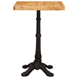 Bistro Table Brown 50 x 50 x 76 cm Solid Mango Wood 42013025