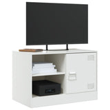 TV Cabinets 2 pcs White 67x39x44 cm Steel 841702