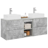 Bathroom Cabinet Set 3 pcs Concrete Grey 49.5 x 41 x 62.5 cm 3405838