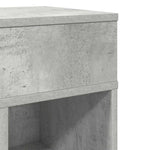 ZNTS Bedside Cabinet with Drawer Concrete Grey 25x31x66 cm 858620