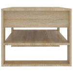 Coffee Table Sonoma Oak 102x55x45 cm Engineered Wood 810902
