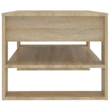 Coffee Table Sonoma Oak 102x55x45 cm Engineered Wood 810902