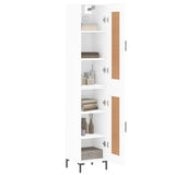 Highboard White 34.5x34x180 cm Engineered Wood 3200449