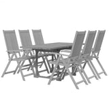 7 Piece Garden Dining Set Solid Wood Acacia 3079656