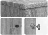 3 Piece Bathroom Cabinet Set BREDA Grey Sonoma Engineered Wood 3417483