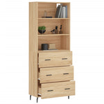 Highboard Sonoma Oak 69.5x34x180 cm Engineered Wood 3189400