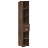 Highboard Brown Oak 30x42.5x185 cm Engineered Wood 846242