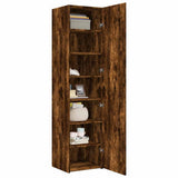 Highboard Smoked Oak 45x42.5x185 cm Engineered Wood 3281410