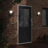 Outdoor LED Wall Lights with Sensors 2pcs Black Die-cast Aluminium 4006271