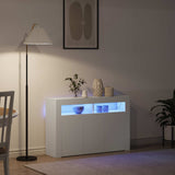 Sideboard White 116 x 30 x 75 cm Engineered Wood 3333876