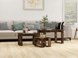 Nesting Tables 3 pcs Smoked Oak Engineered Wood 815222