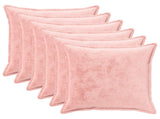 Cushion Cover 6 pcs HOUTEN Pink 80 x 80 cm Flannel 921814