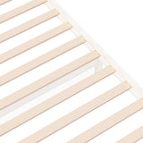 Bed Frame without Mattress White Solid Wood 75x190 cm Small Single 814910