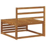 Outdoor Middle Sofa Solid Acacia Wood Natural 79 x 83 x 73 cm 900562