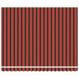 ZNTS Retractable Awning Orange and Brown 400 x 350 cm 3330737
