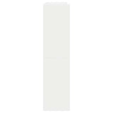 Shoe Rack White 80x25x100 cm Engineered Wood 859896