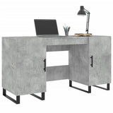 Desk Concrete Grey 140x50x75 cm Engineered Wood 829576