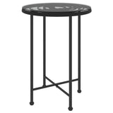 5 Piece Garden Dining Set Black Poly Rattan 3157840