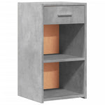 ZNTS Bedside Cabinets 2 pcs Concrete Grey 35x34x65 cm Engineered Wood 840583