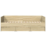 Daybed Sonoma Oak Engineered Wood 100x200 cm 3280813