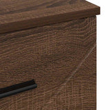 Bedside Cabinet Brown oak 38 x 38 x 66 cm Engineered wood 883381