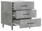 Bedside Cabinet Concrete Grey 43 x 41 x 66.5 cm Engineered Wood 894788