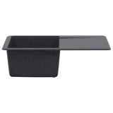 Kitchen Sink Single Basin Granite 67 x 46 x 19 cm Graphite 42053761