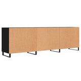 TV Cabinet Black 150x30x50 cm Engineered Wood 829117