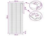Venetian Blind Oak Look 90 x 250 cm 35 mm Solid Paulownia Wood 42015364