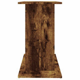 Aquarium Stand Smoked Oak 80x35x60 cm Engineered Wood 833580