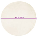 Faux Sheepskin Rug TAFALLA White 200 cm Polyester 42021473