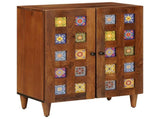 Sideboard Walnut 60 x 33 x 75 cm Solid Mango Wood 4018226