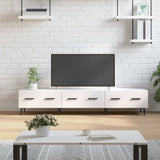 TV Cabinet High Gloss White 150x36x30 cm Engineered Wood 829166