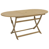 Folding Garden Table 160x85x75 cm Solid Wood Acacia 365746