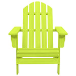 Garden Adirondack Chair Solid Fir Wood Green 315876