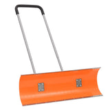 Snow Shovel with Extendable Handle Orange 96 cm Blade Steel 364818