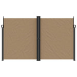 ZNTS Retractable Side Awning Taupe 200x1000 cm 4004769