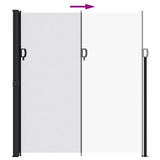 Retractable Side Awning White 220x500 cm 4004481