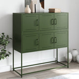 Sideboard Olive Green 100.5x39x107 cm Steel 846600