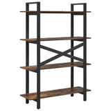 Bookshelf Smoked Oak 100 x 33.5 x 140 cm Engineered Wood 883942