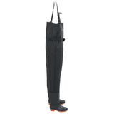 Chest Waders with Boots and Belt Black Size 40 4017001